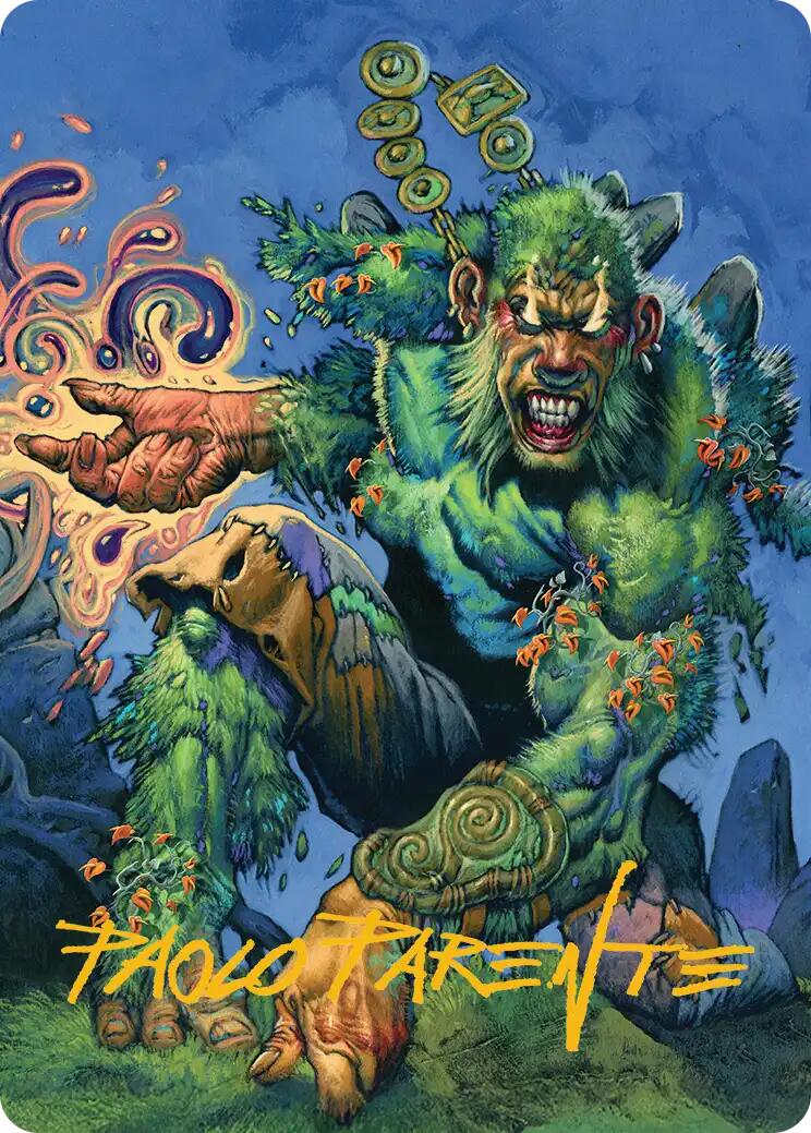 Aurora Awakener Art Card (17/54) (Gold-Stamped Signature) [Lorwyn Eclipsed Art Series] | Boutique FDB TCG