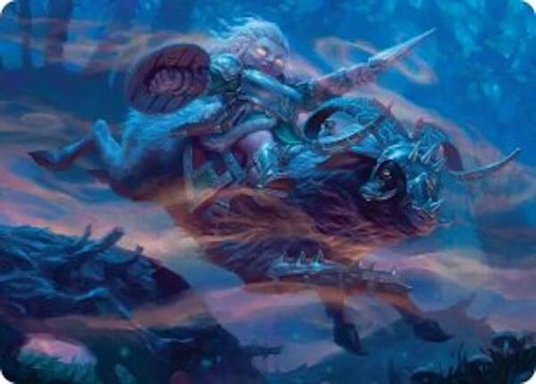 Bristlebane Outrider Art Card [Lorwyn Eclipsed Art Series] | Boutique FDB TCG