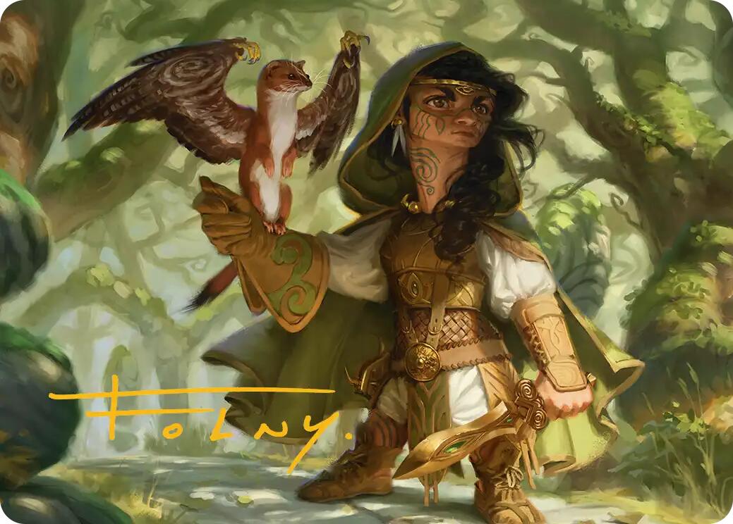 Crossroads Watcher Art Card (Gold-Stamped Signature) [Lorwyn Eclipsed Art Series] | Boutique FDB TCG
