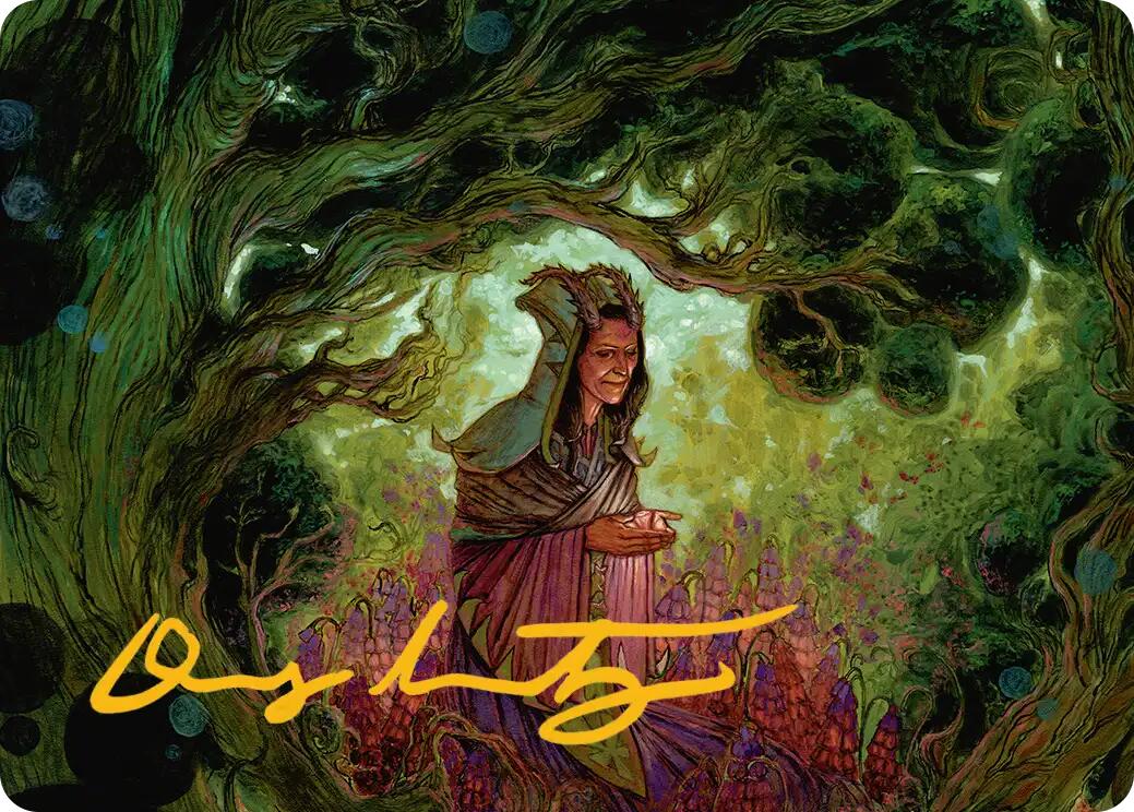 Bloom Tender Art Card (Gold-Stamped Signature) [Lorwyn Eclipsed Art Series] | Boutique FDB TCG