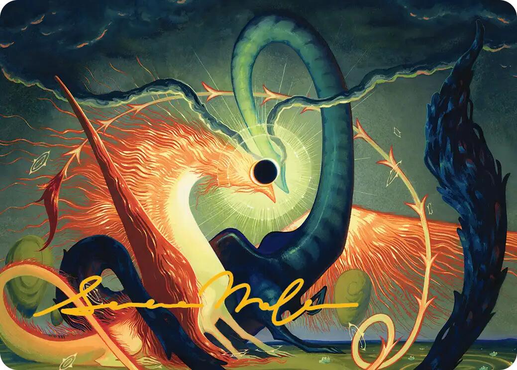 Celestial Reunion Art Card (42/54) (Gold-Stamped Signature) [Lorwyn Eclipsed Art Series] | Boutique FDB TCG