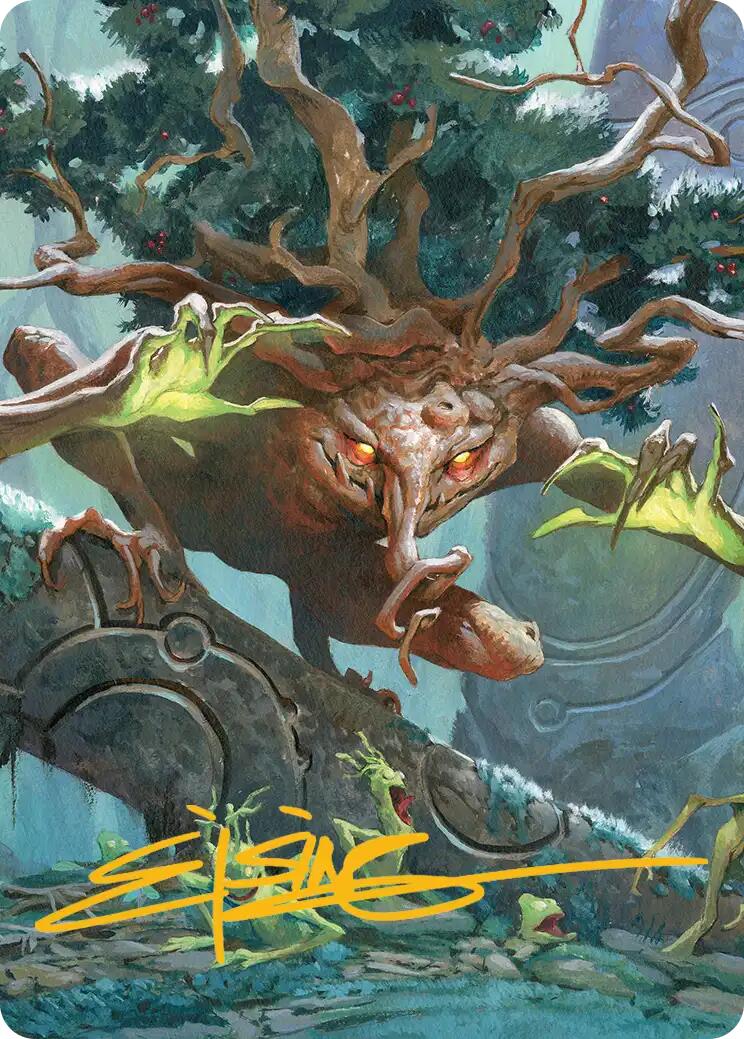 Ferrafor, Young Yew Art Card (Gold-Stamped Signature) [Lorwyn Eclipsed Art Series] | Boutique FDB TCG