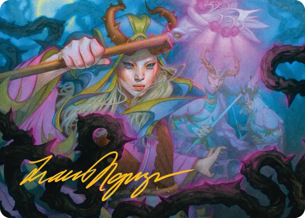 Stoic Grove-Guide Art Card (Gold-Stamped Signature) [Lorwyn Eclipsed Art Series] | Boutique FDB TCG