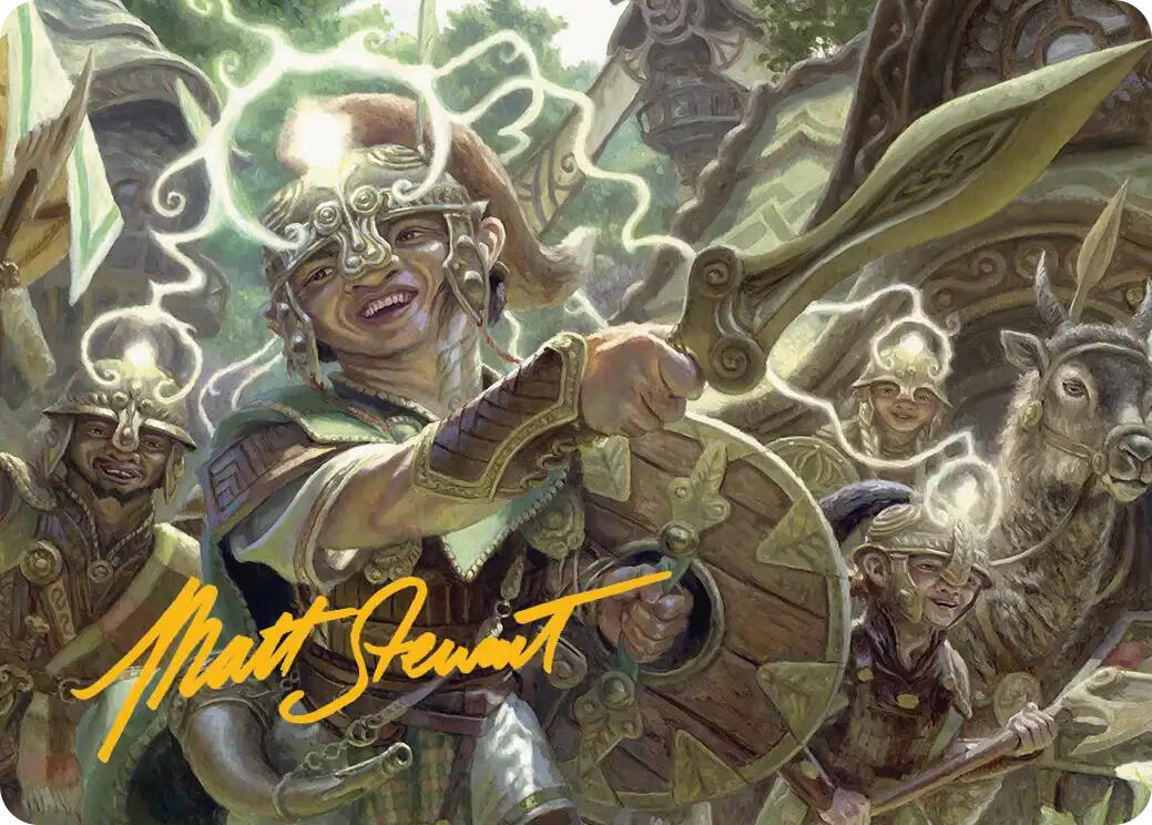 Thoughtweft Lieutenant Art Card (Gold-Stamped Signature) [Lorwyn Eclipsed Art Series] | Boutique FDB TCG