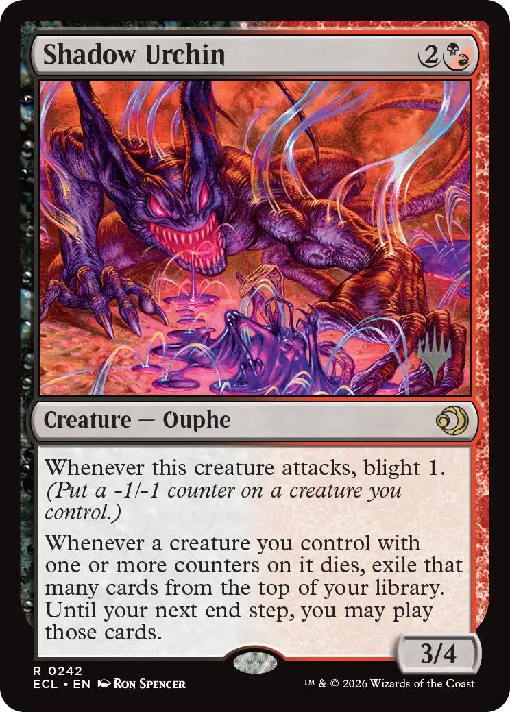 Shadow Urchin [Lorwyn Eclipsed Promos] | Boutique FDB TCG