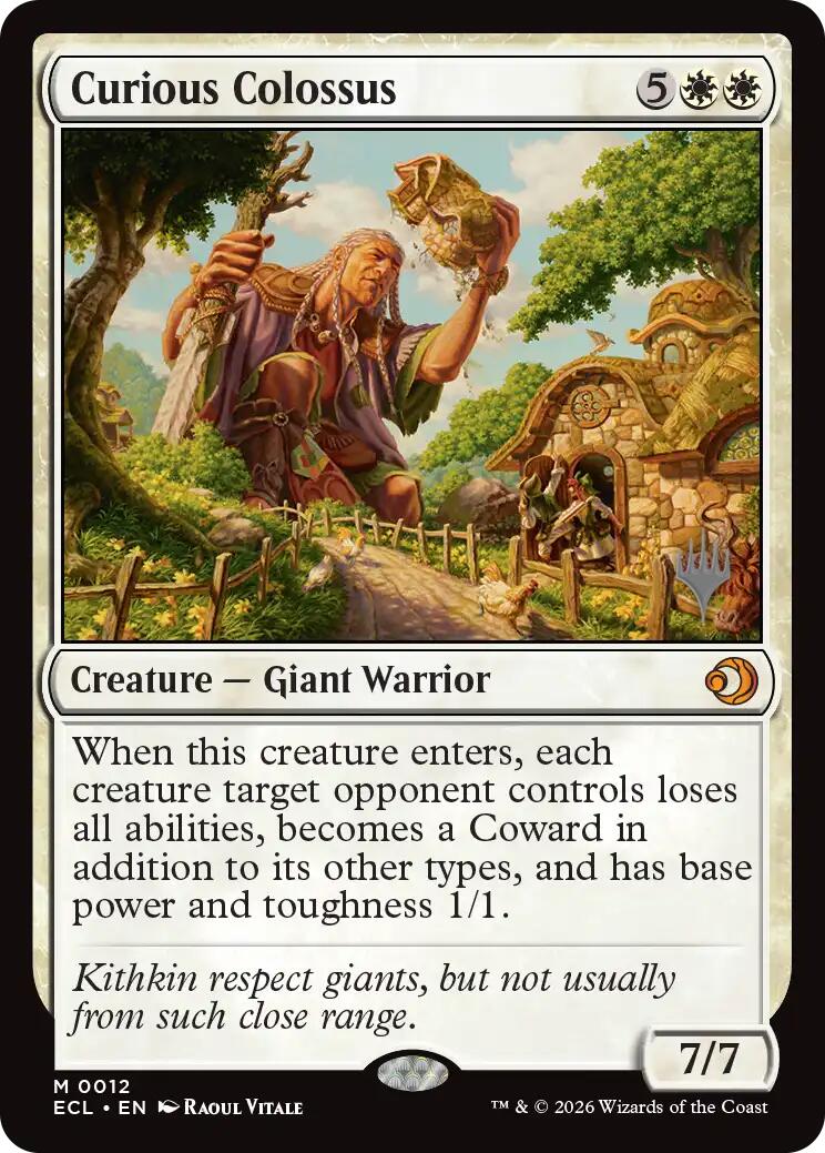 Curious Colossus [Lorwyn Eclipsed Promos] | Boutique FDB TCG