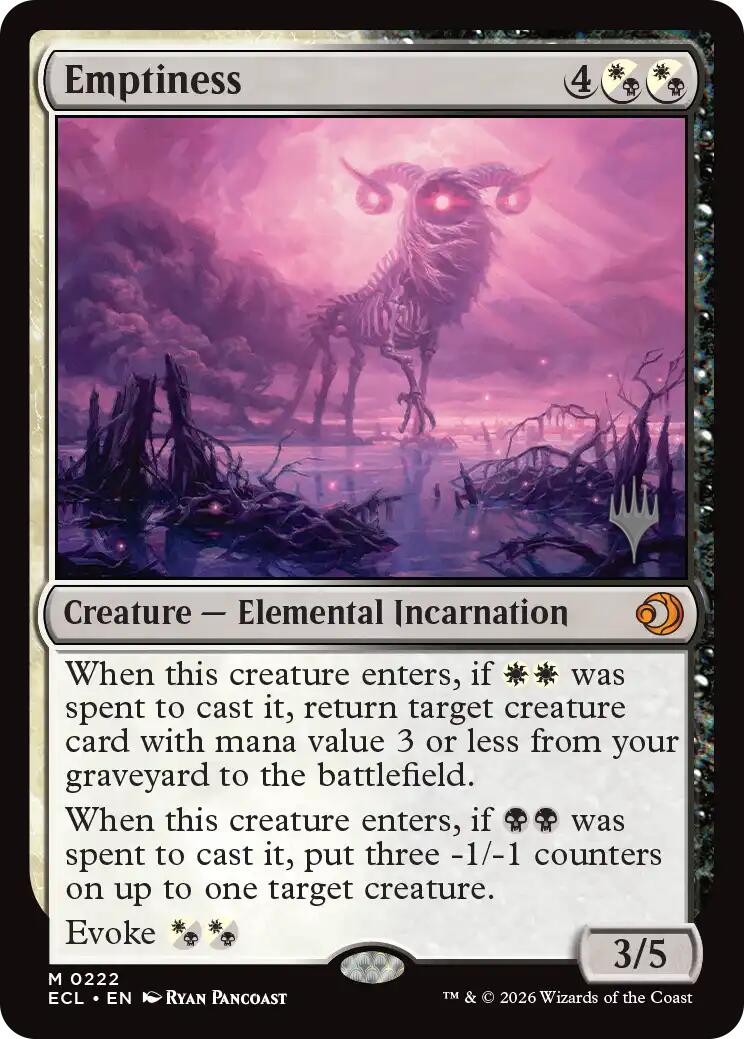 Emptiness [Lorwyn Eclipsed Promos] | Boutique FDB TCG