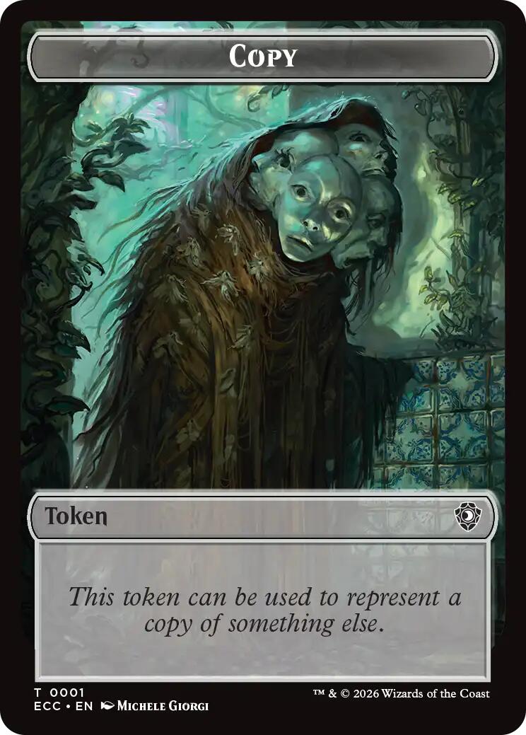 Copy // Plant Double-Sided Token [Lorwyn Eclipsed Tokens] | Boutique FDB TCG