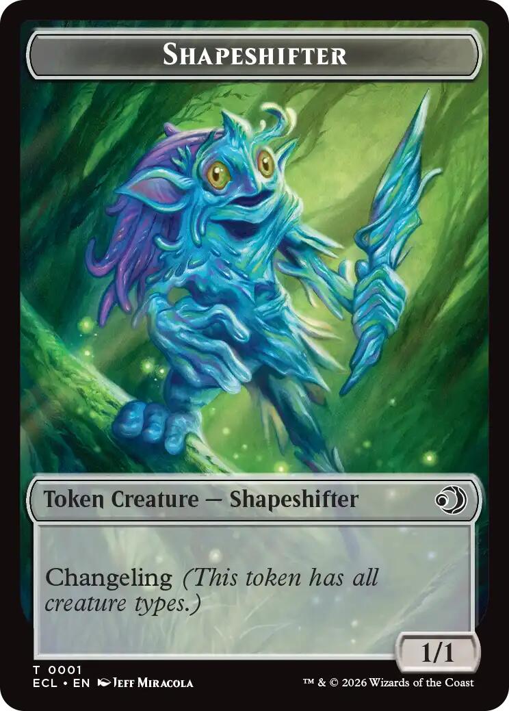 Copy // Shapeshifter Double-Sided Token [Lorwyn Eclipsed Tokens] | Boutique FDB TCG
