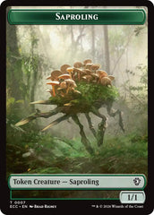 Saproling // Poison Counter Double-Sided Token [Lorwyn Eclipsed Tokens] | Boutique FDB TCG
