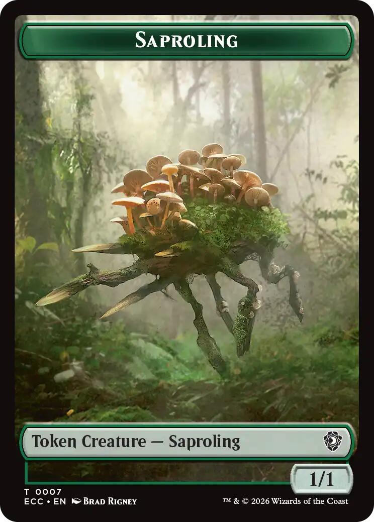 Saproling // Scarecrow Double-Sided Token [Lorwyn Eclipsed Tokens] | Boutique FDB TCG