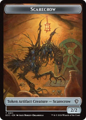 Scarecrow // Treasure Double-Sided Token [Lorwyn Eclipsed Tokens] | Boutique FDB TCG