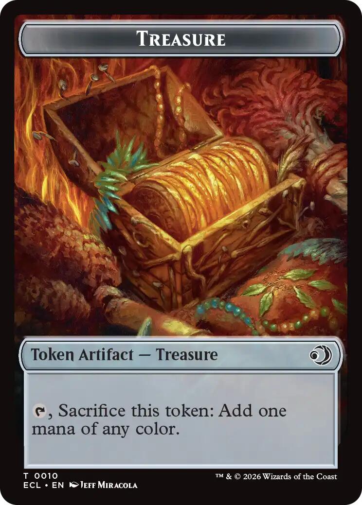 Treasure // Copy Double-Sided Token [Lorwyn Eclipsed Tokens] | Boutique FDB TCG