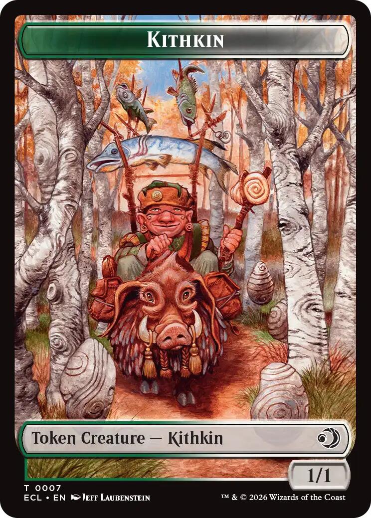 Kithkin // Treasure Double-Sided Token [Lorwyn Eclipsed Tokens] | Boutique FDB TCG