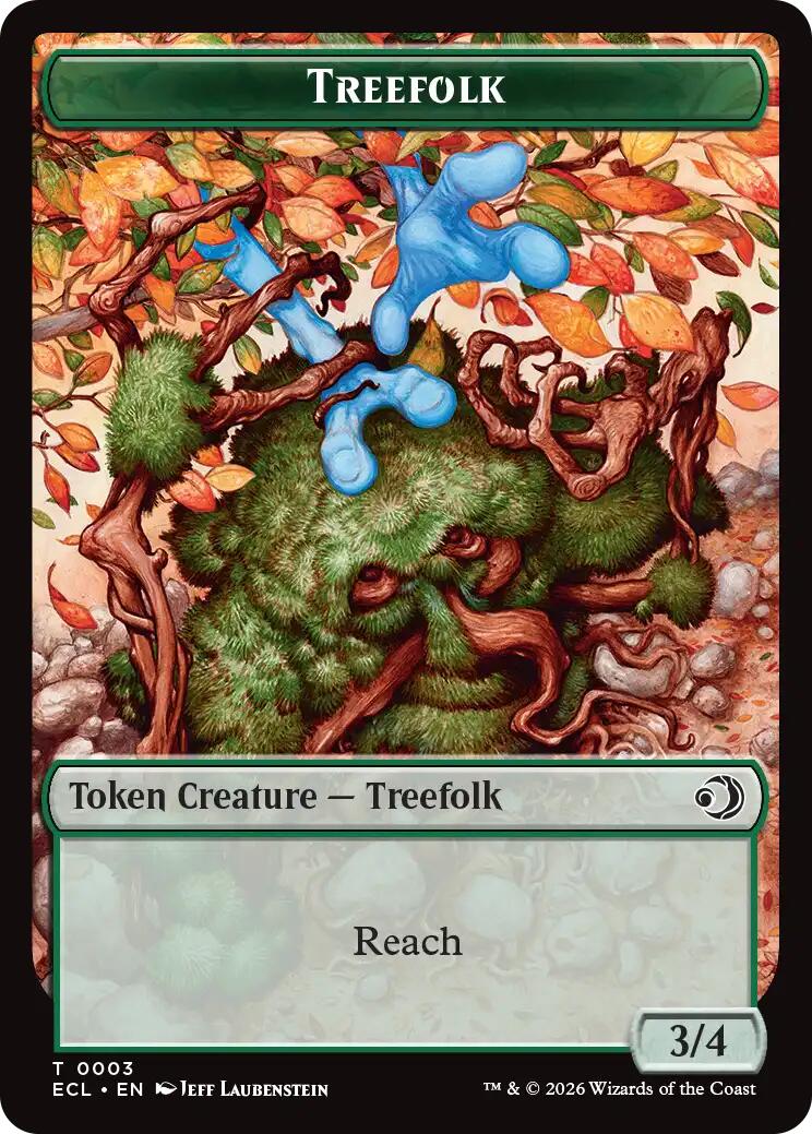 Treefolk // Goblin Double-Sided Token [Lorwyn Eclipsed Tokens] | Boutique FDB TCG