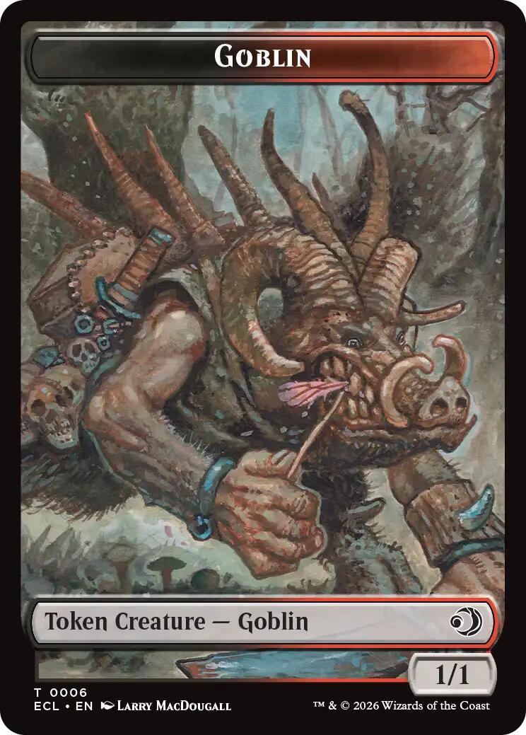 Faerie // Goblin Double-Sided Token [Lorwyn Eclipsed Tokens] | Boutique FDB TCG