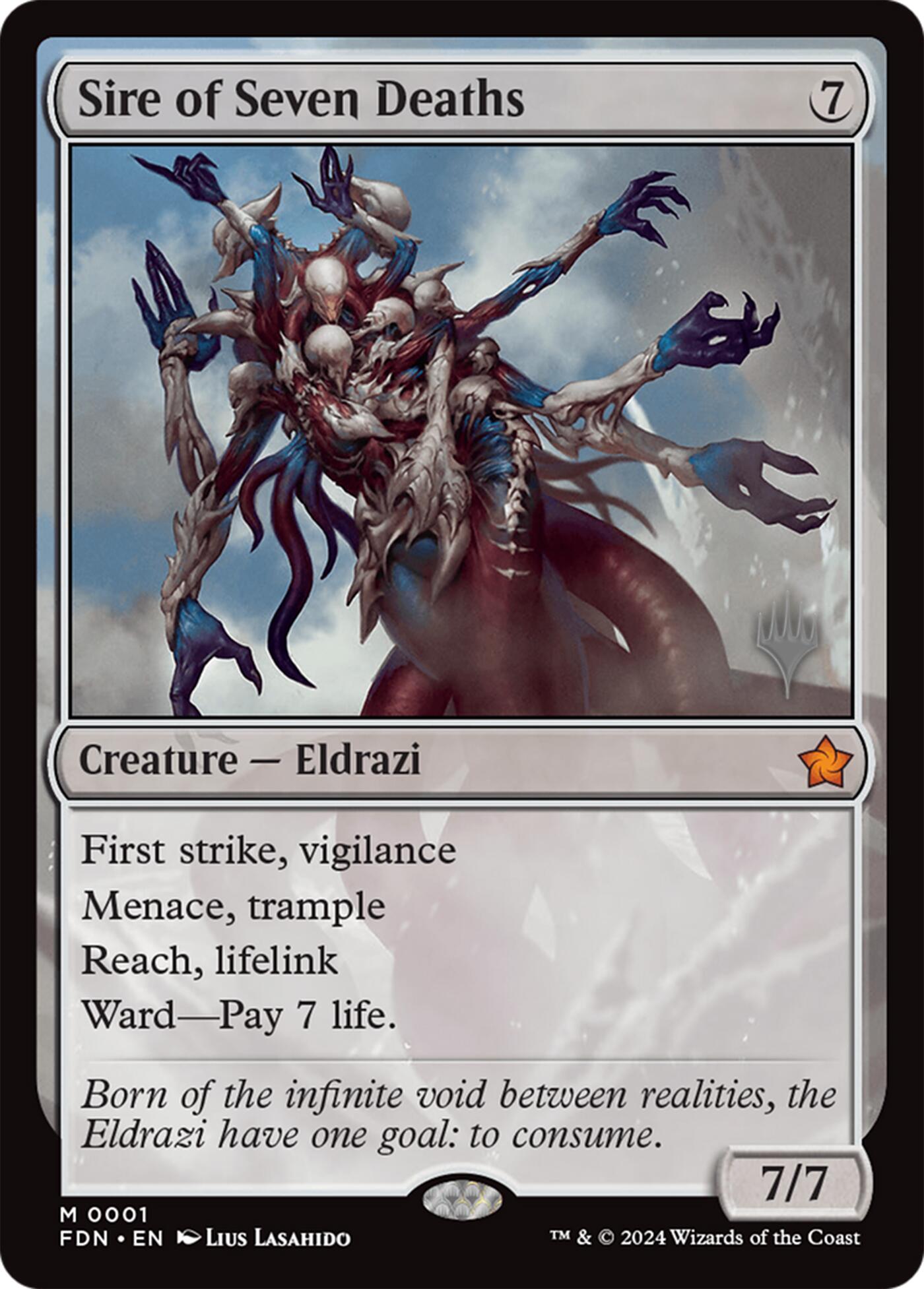 Sire of Seven Deaths [Lorwyn Eclipsed Promos] | Boutique FDB TCG