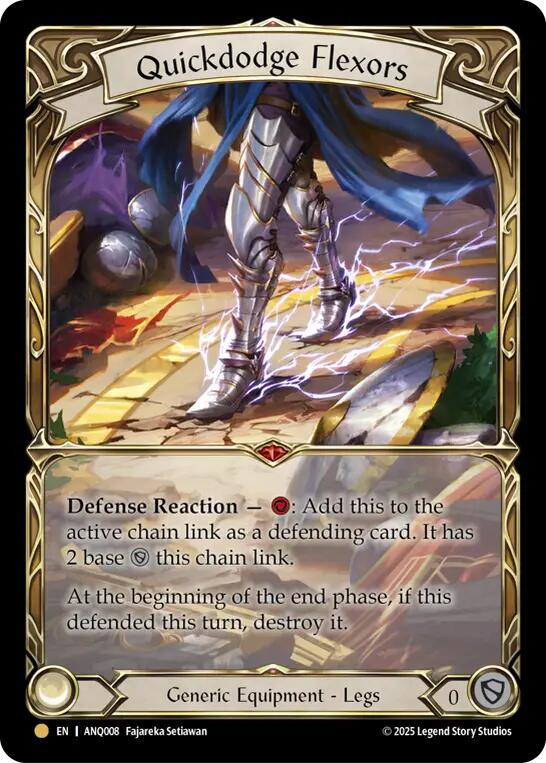Quickdodge Flexors [ANQ008] (Compendium of Rathe - Antiquity Pack)  Rainbow Foil | Boutique FDB TCG