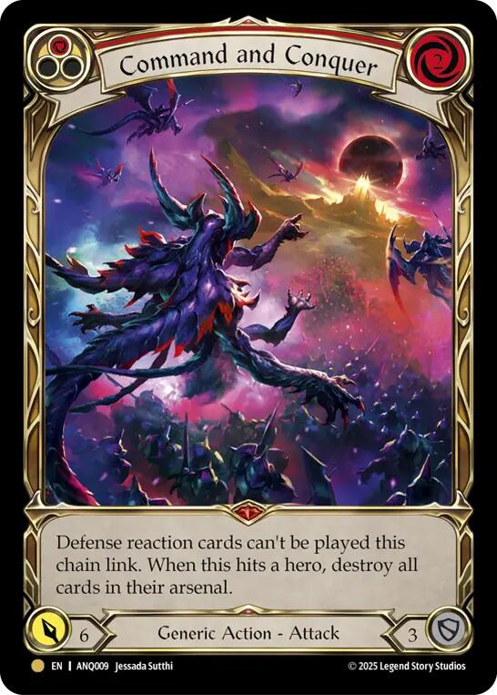 Command and Conquer [ANQ009] (Compendium of Rathe - Antiquity Pack)  Rainbow Foil | Boutique FDB TCG