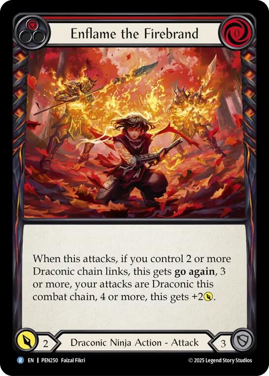 Enflame the Firebrand [PEN250] (Compendium of Rathe) | Boutique FDB TCG