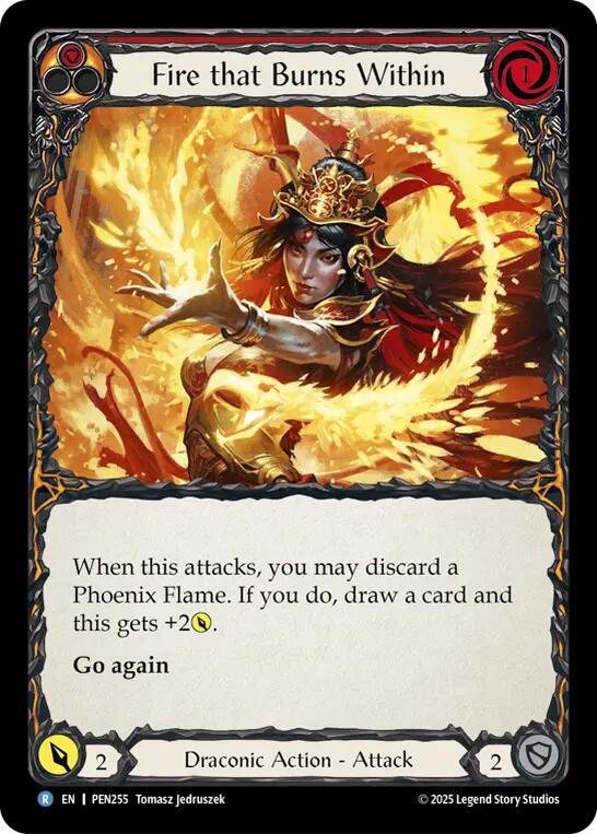 Fire that Burns Within [PEN255] (Compendium of Rathe)  Rainbow Foil | Boutique FDB TCG