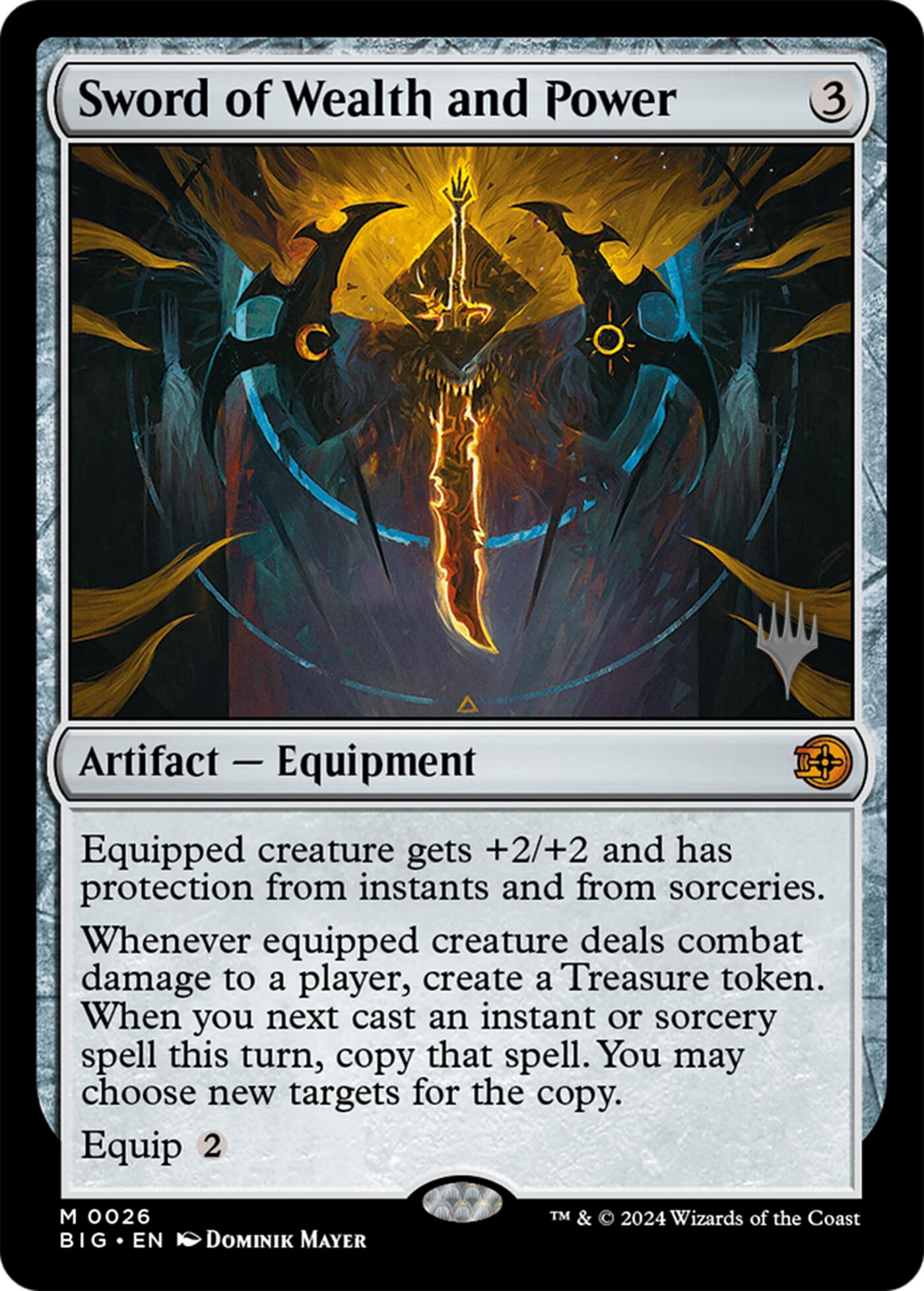 Sword of Wealth and Power [Lorwyn Eclipsed Promos] | Boutique FDB TCG
