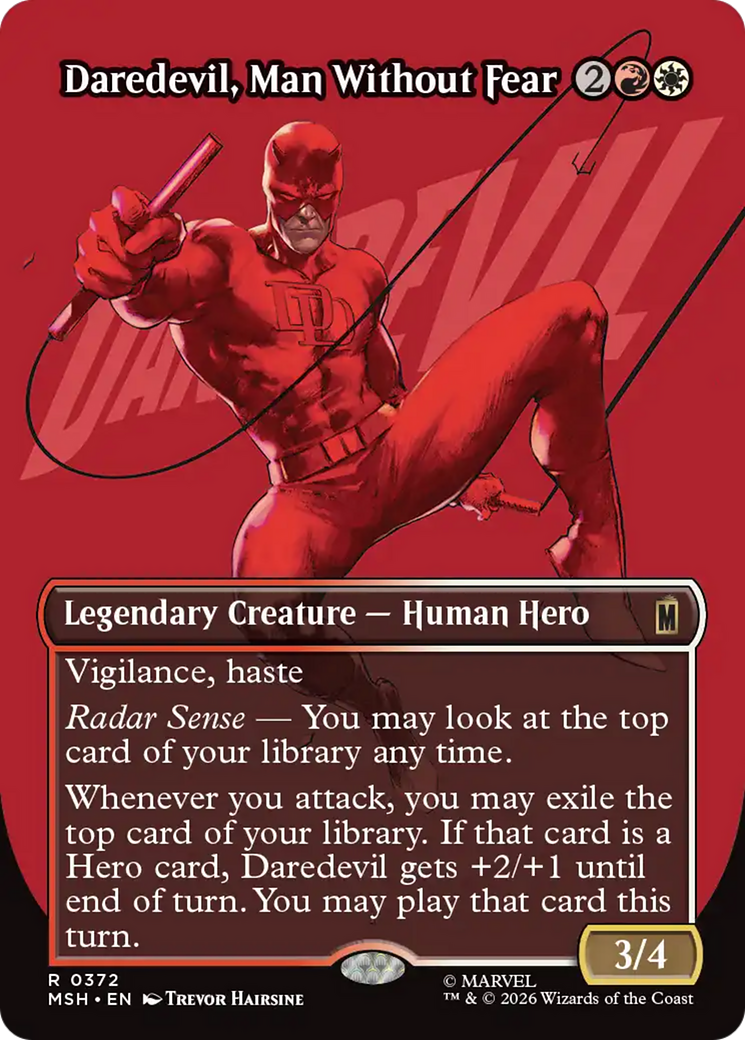 Daredevil, Man Without Fear (Borderless) (0372) [Marvel Super Heroes] | Boutique FDB TCG