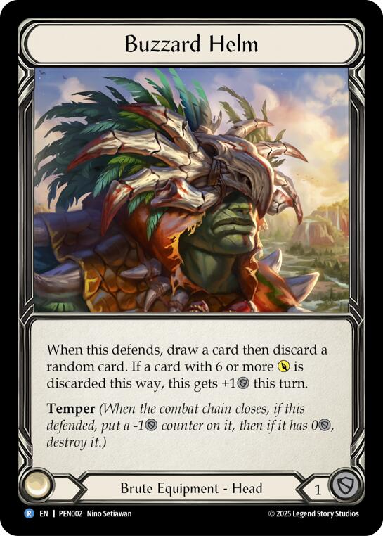 Buzzard Helm [PEN002] (Compendium of Rathe)  Cold Foil | Boutique FDB TCG