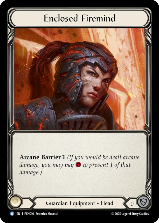 Enclosed Firemind [PEN016] (Compendium of Rathe)  Cold Foil | Boutique FDB TCG
