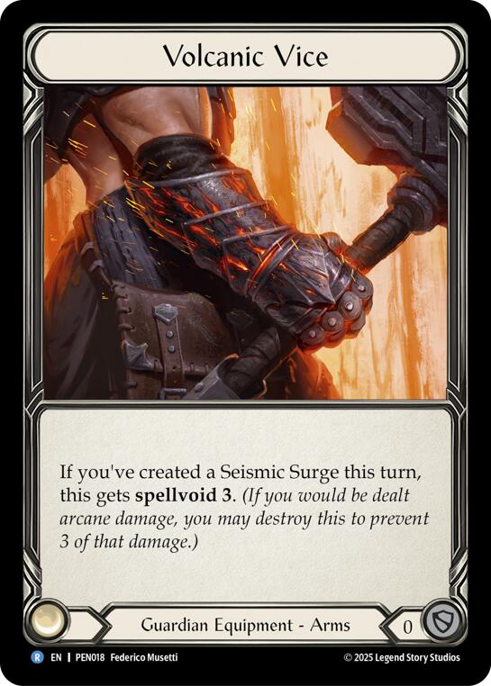 Volcanic Vice [PEN018] (Compendium of Rathe)  Cold Foil | Boutique FDB TCG