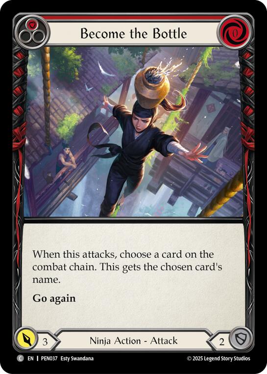 Become The Bottle (Red) (Rainbow Foil) [PEN037] (Compendium of Rathe)  Rainbow Foil | Boutique FDB TCG