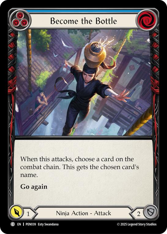 Become The Bottle (Blue) (Rainbow Foil) [PEN039] (Compendium of Rathe)  Rainbow Foil | Boutique FDB TCG