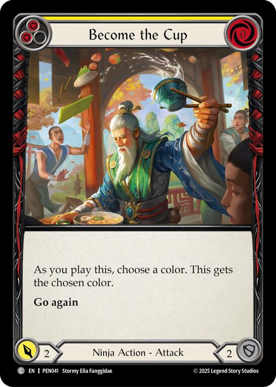 Become The Cup (Yellow) (Rainbow Foil) [PEN041] (Compendium of Rathe)  Rainbow Foil | Boutique FDB TCG
