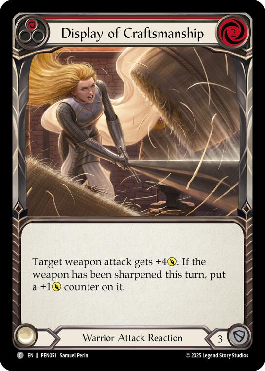 Display Of Craftsmanship (Red) (Regular) [PEN051] (Compendium of Rathe) | Boutique FDB TCG