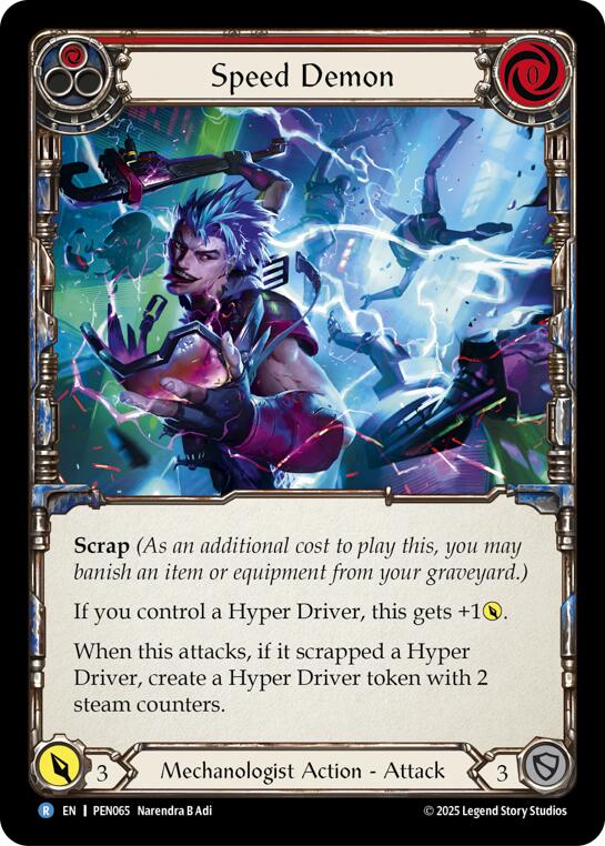 Speed Demon (Red) (Regular) [PEN065] (Compendium of Rathe) | Boutique FDB TCG