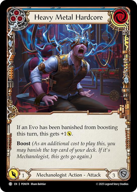 Heavy Metal Hardcore (Blue) (Regular) [PEN074] (Compendium of Rathe) | Boutique FDB TCG