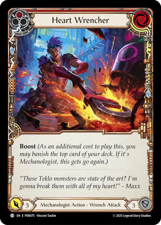 Heart Wrencher (Red) (Regular) [PEN075] (Compendium of Rathe) | Boutique FDB TCG