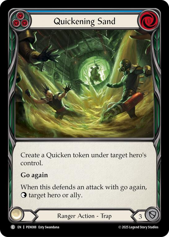 Quickening Sand (Blue) (Regular) [PEN088] (Compendium of Rathe) | Boutique FDB TCG