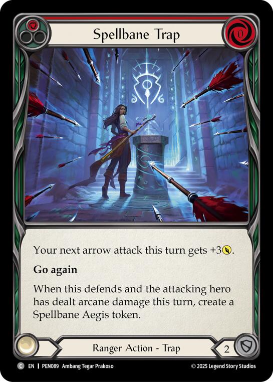 Spellbane Trap (Red) (Regular) [PEN089] (Compendium of Rathe) | Boutique FDB TCG