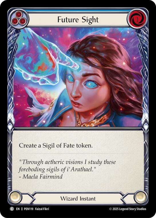Future Sight (Blue) (Rainbow Foil) [PEN119] (Compendium of Rathe)  Rainbow Foil | Boutique FDB TCG