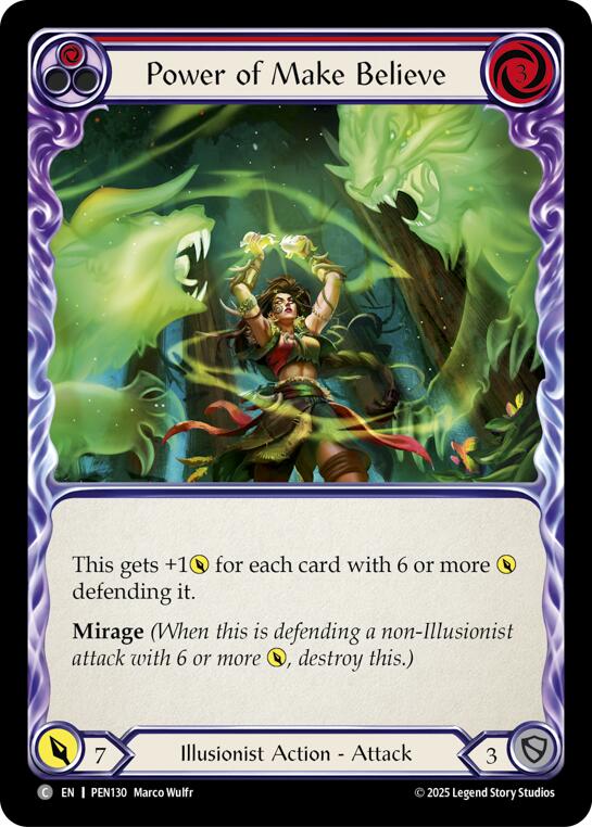 Power Of Make Believe (Red) (Regular) [PEN130] (Compendium of Rathe) | Boutique FDB TCG