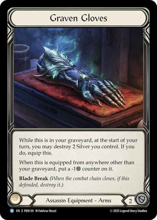 Graven Gloves [PEN139] (Compendium of Rathe) | Boutique FDB TCG