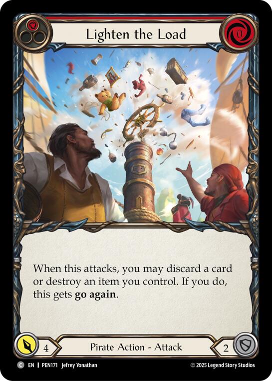 Lighten The Load (Red) (Regular) [PEN171] (Compendium of Rathe) | Boutique FDB TCG