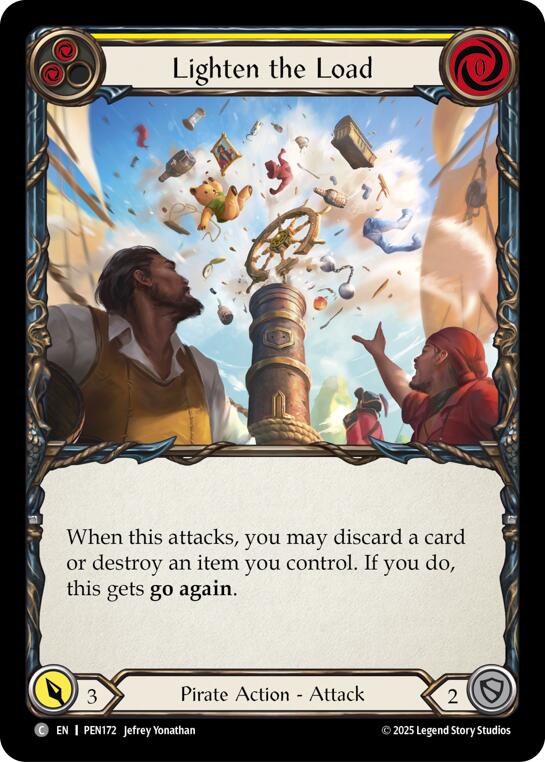Lighten The Load (Yellow) (Regular) [PEN172] (Compendium of Rathe) | Boutique FDB TCG