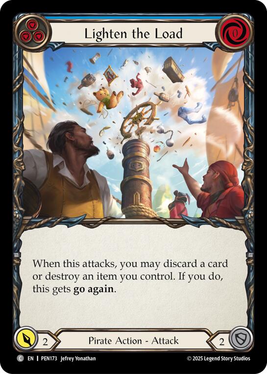 Lighten The Load (Blue) (Regular) [PEN173] (Compendium of Rathe) | Boutique FDB TCG