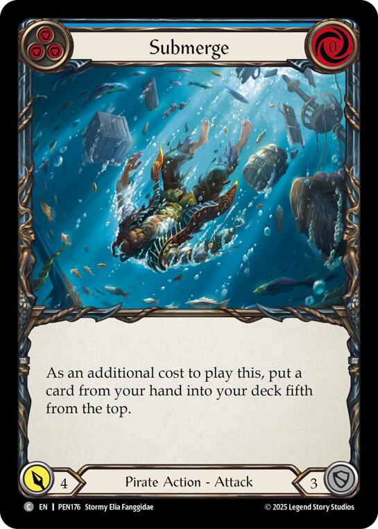 Submerge (Blue) (Rainbow Foil) [PEN176] (Compendium of Rathe)  Rainbow Foil | Boutique FDB TCG