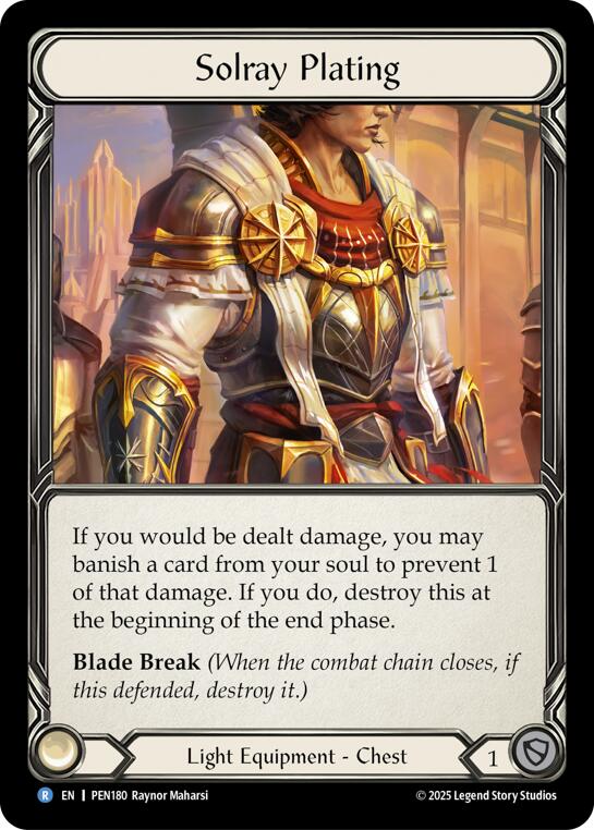 Solray Plating [PEN180] (Compendium of Rathe)  Cold Foil | Boutique FDB TCG