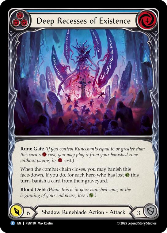 Deep Recesses Of Existence (Blue) (Regular) [PEN190] (Compendium of Rathe) | Boutique FDB TCG