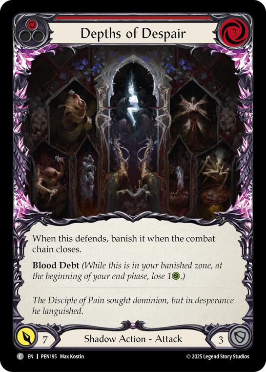 Depths Of Despair (Red) (Rainbow Foil) [PEN195] (Compendium of Rathe)  Rainbow Foil | Boutique FDB TCG