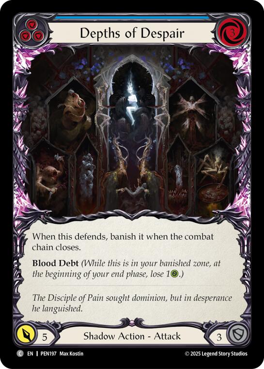 Depths Of Despair (Blue) (Regular) [PEN197] (Compendium of Rathe) | Boutique FDB TCG